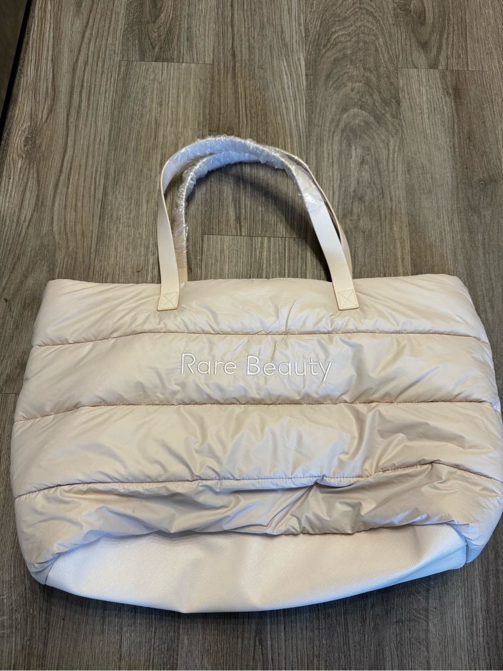 Rare Beauty Pink  Puffer Tote Bag New